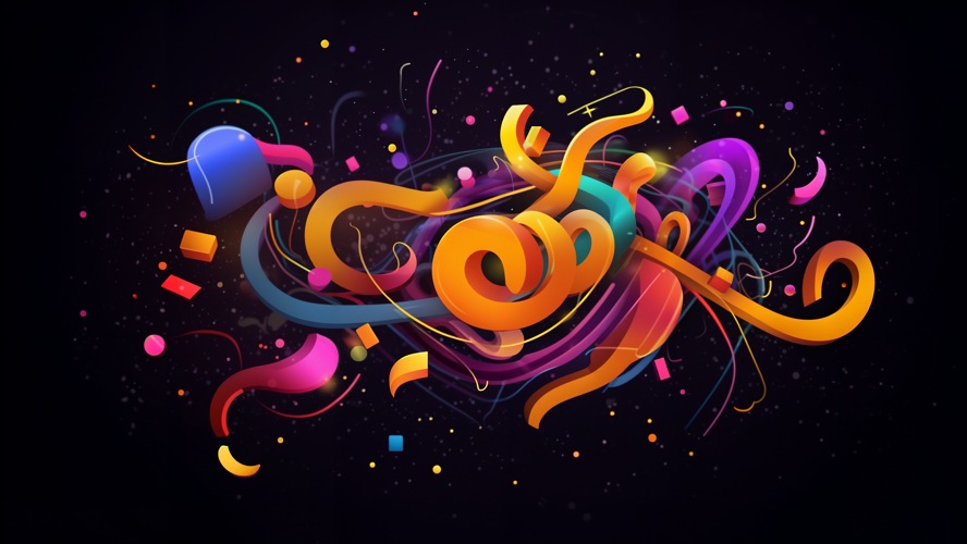 Vibrant & Energetic Colorful Patterns Minimalistic Wallpaper