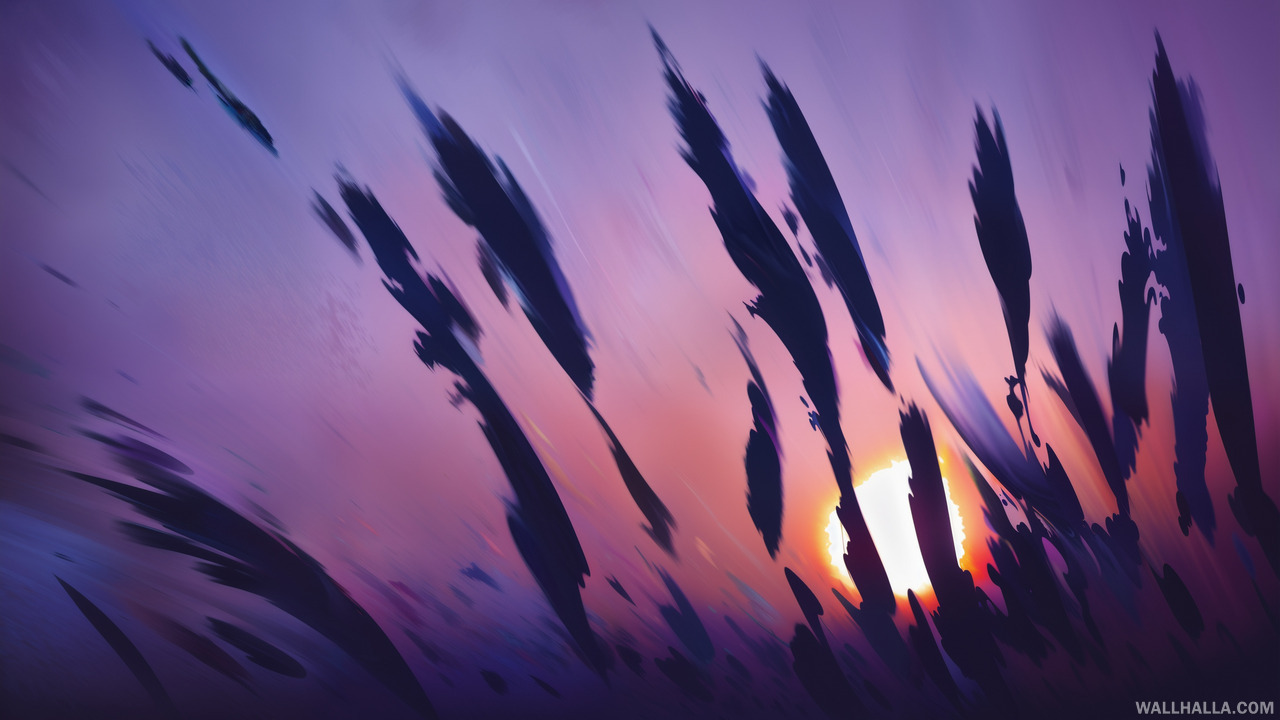 Discover our AI-generated abstract sunset wallpaper, featuring vibrant colors, dynamic chaos, and artistic depth. Perfect for lovers of modern art and expressionism on Wallhalla.